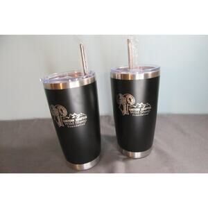 Wild Sheep Foundation (2) Insulated Tumblers Black Eastern Chapter Logo New